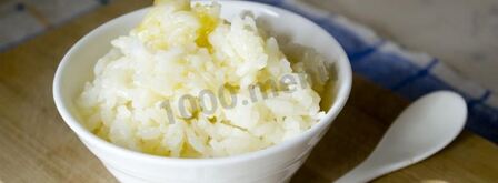 рисовая каша на воде с топленым маслом. Шаг 8