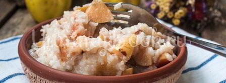 рисовая каша с айвой в мультиварке. Шаг 6