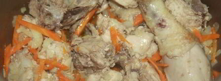 рисовая каша с домашней курицей в мультиварке. Шаг 7