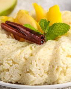 Рисовая каша с грушами