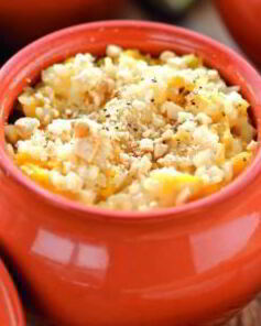 Рисовая каша с манго и миндалем