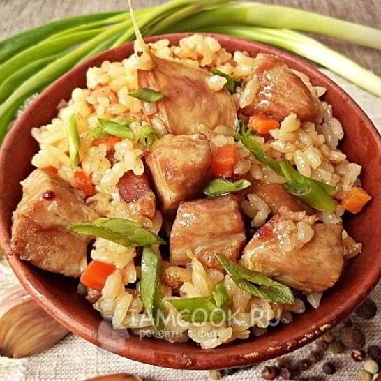 Рецепт рисовой каши с мясом