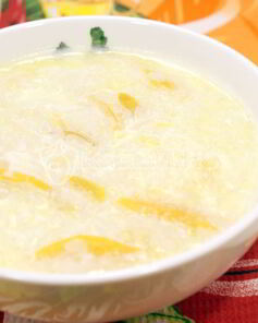 Рисовая каша с персиком