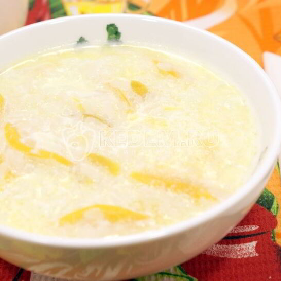 Рецепт рисовой каши с персиком