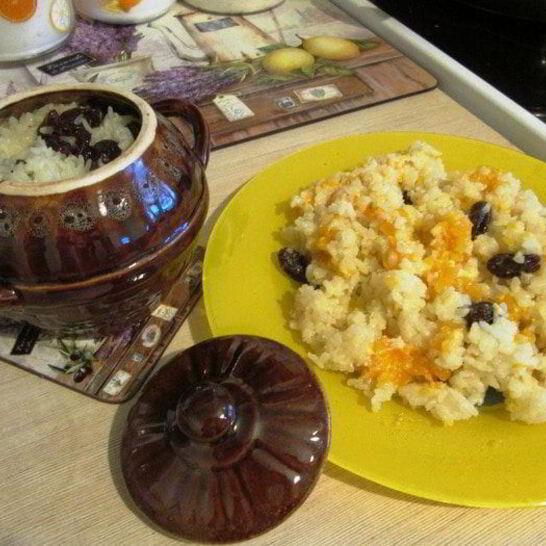 Рецепт рисовой каши в горшочке