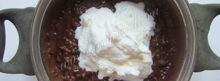 шоколадная рисовая каша. Шаг 11