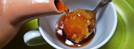 чай пуэр с цитрусами и бальзамом. Шаг 8