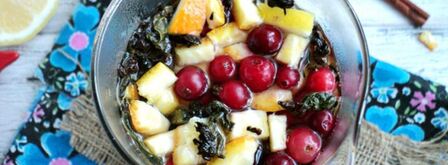 чай с апельсиновой коркой, клюквой и корицей. Шаг 6