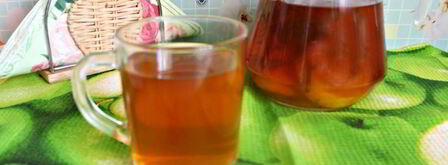 холодный чай с мятой, имбирем и лимоном. Шаг 5