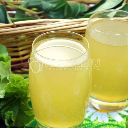 Рецепт холодного чая с ревенем