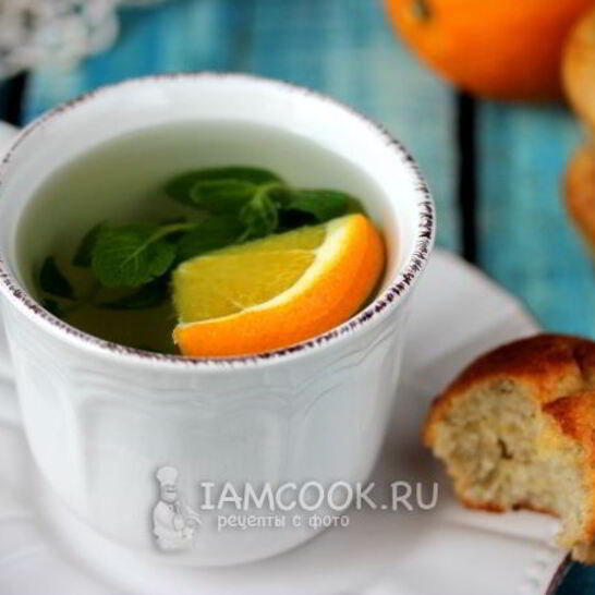 Рецепт мятного чая с апельсином