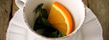 мятный чай с апельсином. Шаг 4