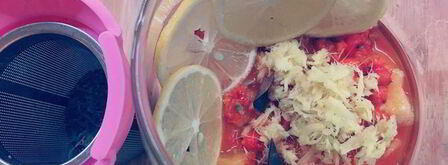 облепиховый чай с ананасом и имбирем. Шаг 4