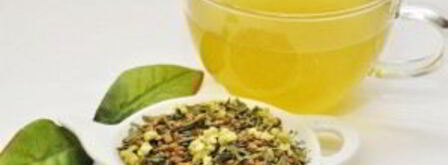 зеленый чай с жареным рисом. Шаг 7