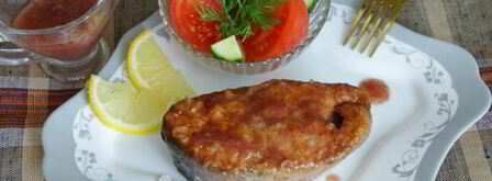 кета в ароматном соусе глинтвейн. Шаг 10