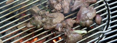 куриная печенка с соусом из глинтвейна. Шаг 7