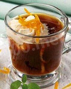 Холодный апельсиновый сок с кофе по-бразильски
