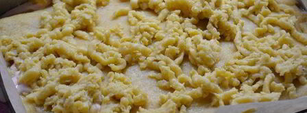 пляцок яблоки под кисельным небом. Шаг 12