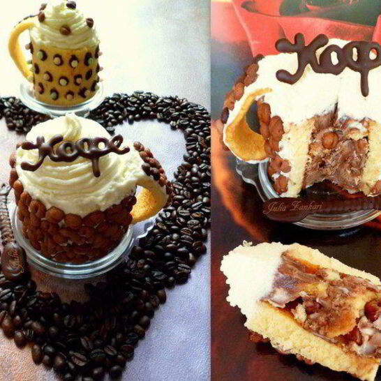 Рецепт мини-торт чашка кофе