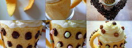 мини-торты чашка кофе. Шаг 9