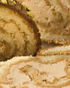 Рождественское полено с кофе