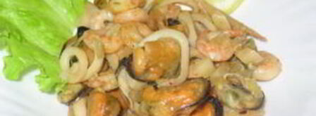 коктейль из морепродуктов в белом вине. Шаг 5