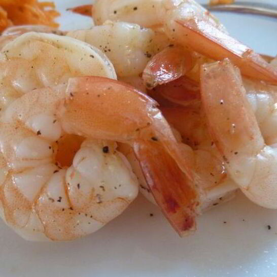 Рецепт жареных креветок с текилой