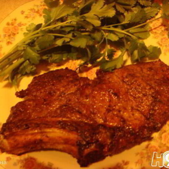 Рецепт свиной корейки с вином и специями