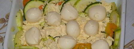 запеченная в кармашках форель с вином и овощами. Шаг 9