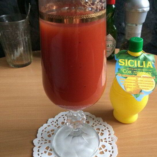 Рецепт коктейля кровавого бык