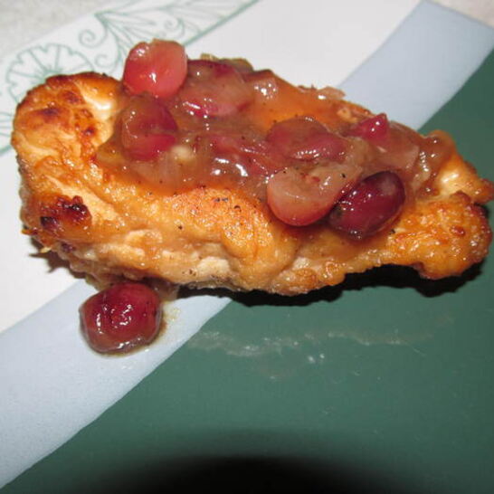 Рецепт куриных грудок с кленовым сиропом и клюквой