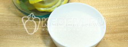 домашний лимонад с лимоном и мятой. Шаг 6