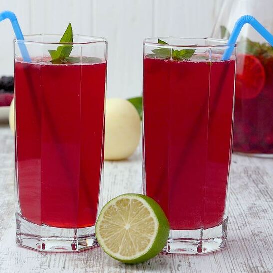 Рецепт лимонада из ягод