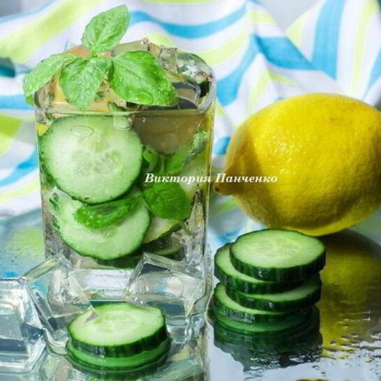 Рецепт лимонно-огуречного лимонад с базиликом