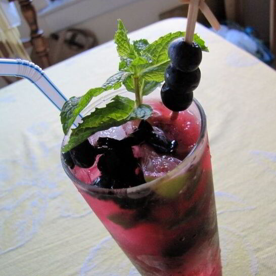 Рецепт черничного мохито