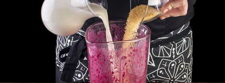 молочный коктейль с черничным нектаром. Шаг 5