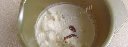 молочный коктейль с коньяком и шоколадным пудингом. Шаг 6