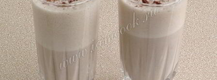 молочный коктейль с коньяком и шоколадным пудингом. Шаг 9