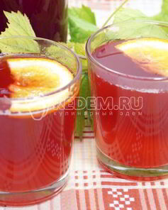 Домашний морс из брусники