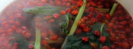 калиновый морс с мятой. Шаг 4