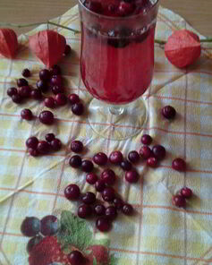 Клюквенно-апельсиновый морс