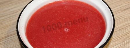 морс из замороженных ягод клубники и красной смородины. Шаг 9