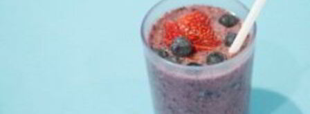 черничный смузи с бананом и кокосовым молоком. Шаг 4