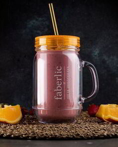 Фруктово-творожный смузи с семенами чиа