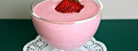 клубничный смузи с творогом и овсяными хлопьями. Шаг 7