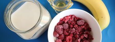 малиновый смузи на миндальном молоке. Шаг 9