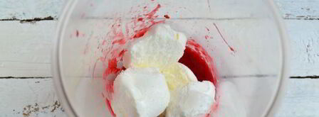 малиновый смузи с мороженым. Шаг 4