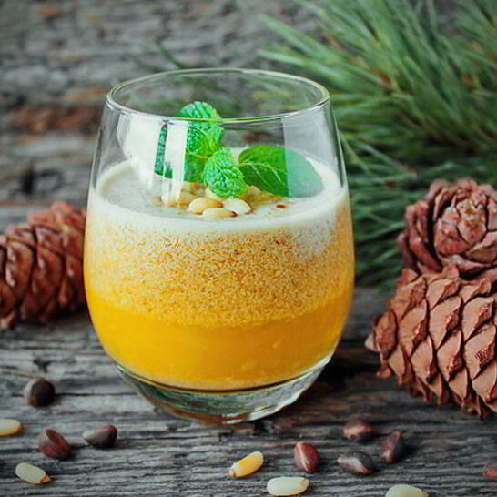 Рецепт облепихового смузи с кедровыми орешками