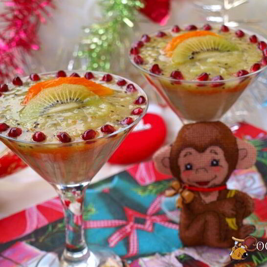 Рецепт праздничного фруктового смузи