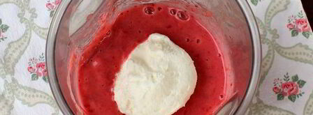 смузи с малиной и бананом. Шаг 6